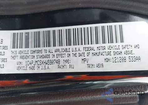 2017 Jeep Cherokee Latitude 4X4 z USA, uszkodzony, nr VIN 1C4PJMCSXHW590748